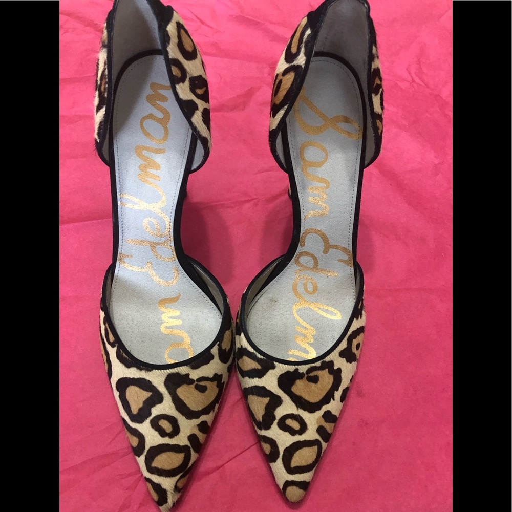 Sam Edelman Delilah calf hair 4 "heel size 9